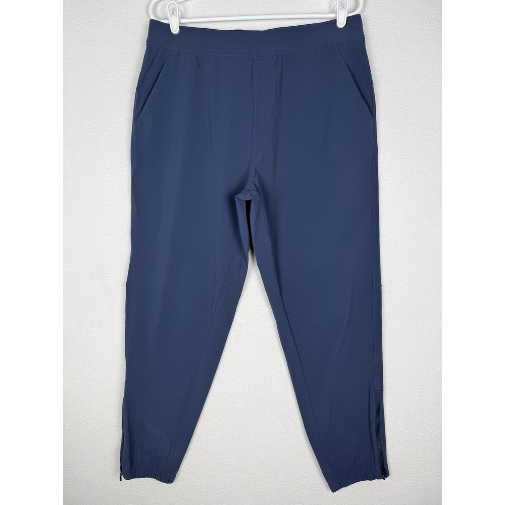 Public Rec Stadium Joggers Mens 34/30 Blue Tapered Zipper Ankle Stretch Pants